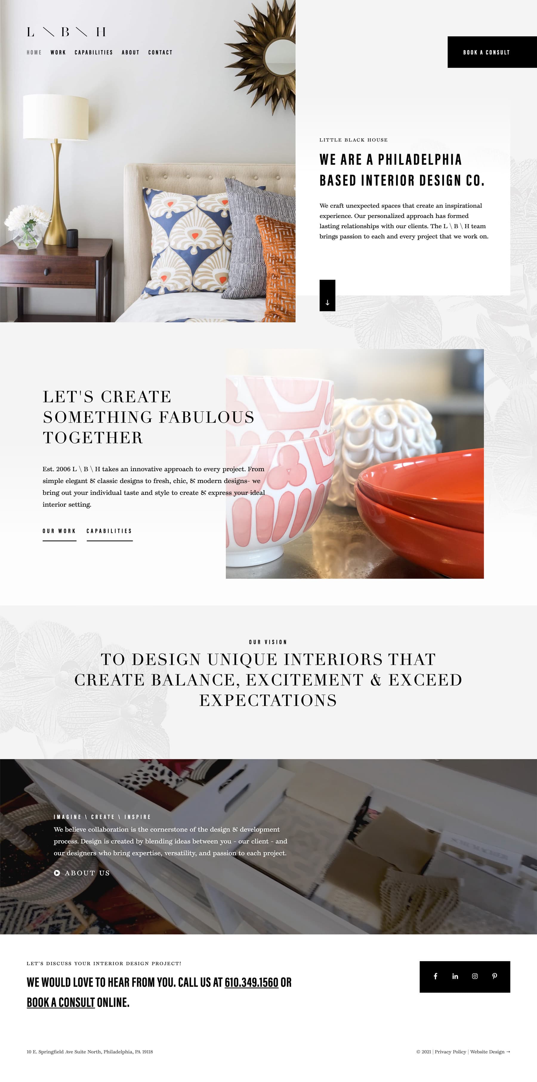 Little Black House Homepage Design