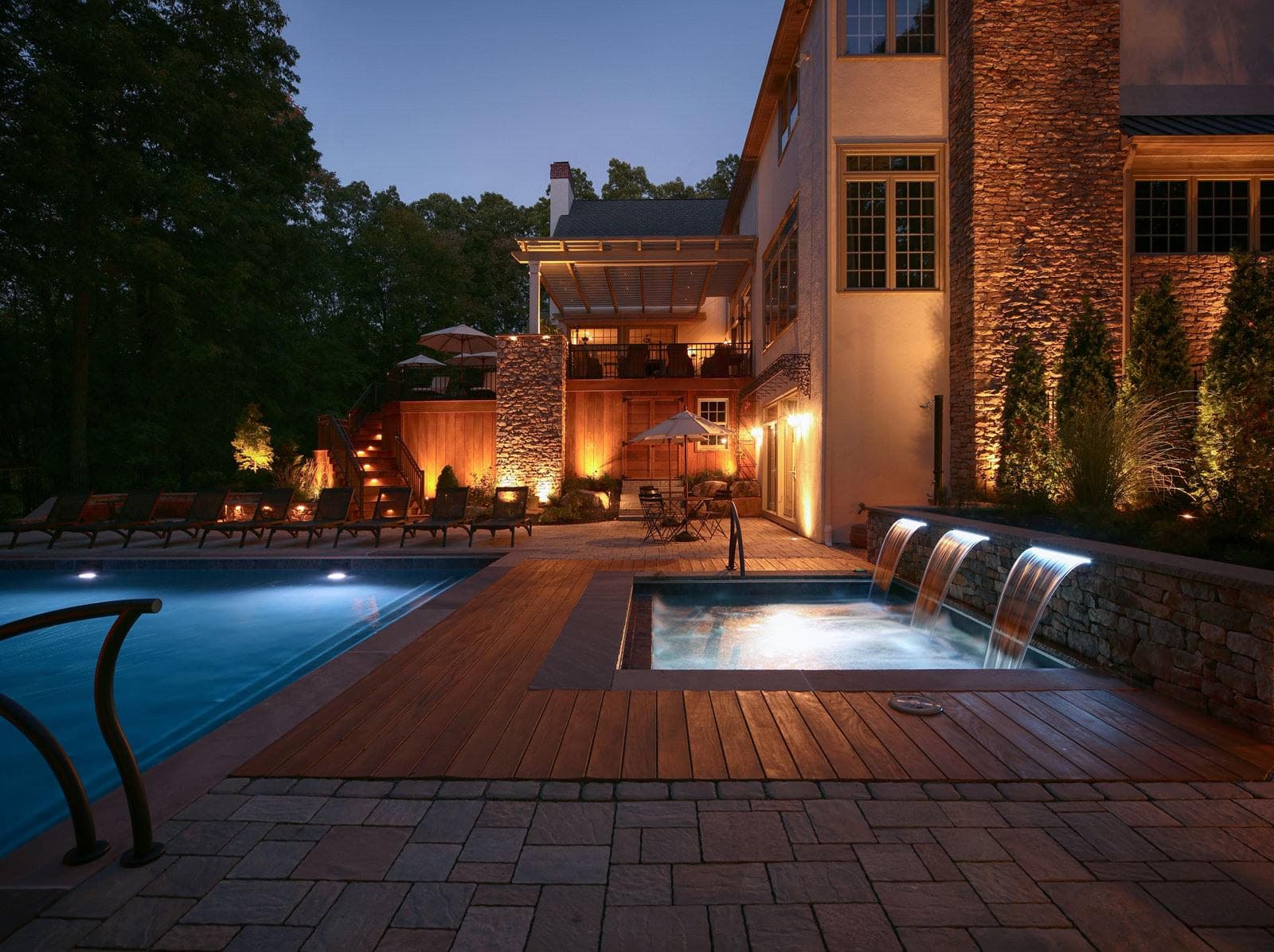 Outdoor living space photography