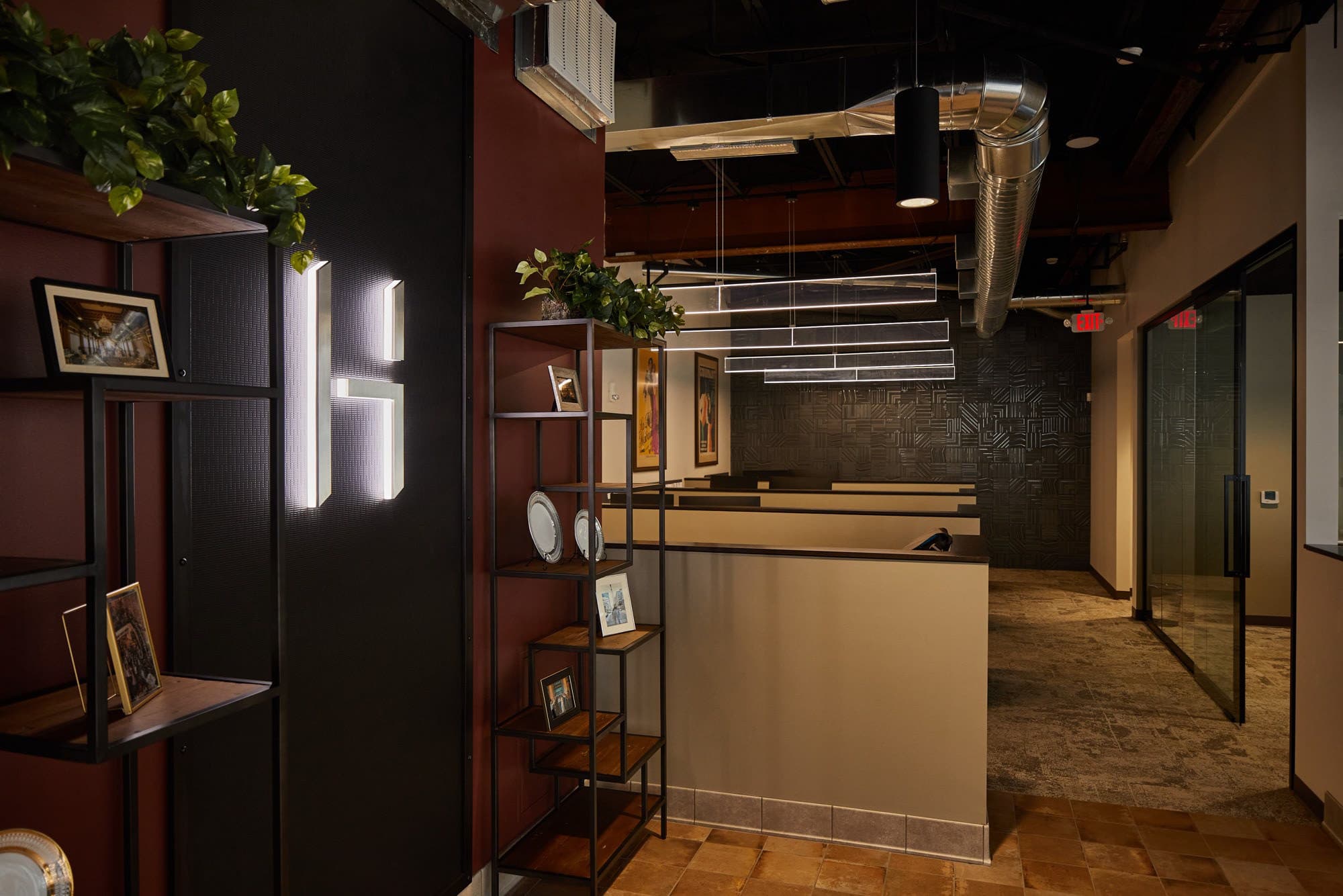 Custom light fixture of award-winning logo design