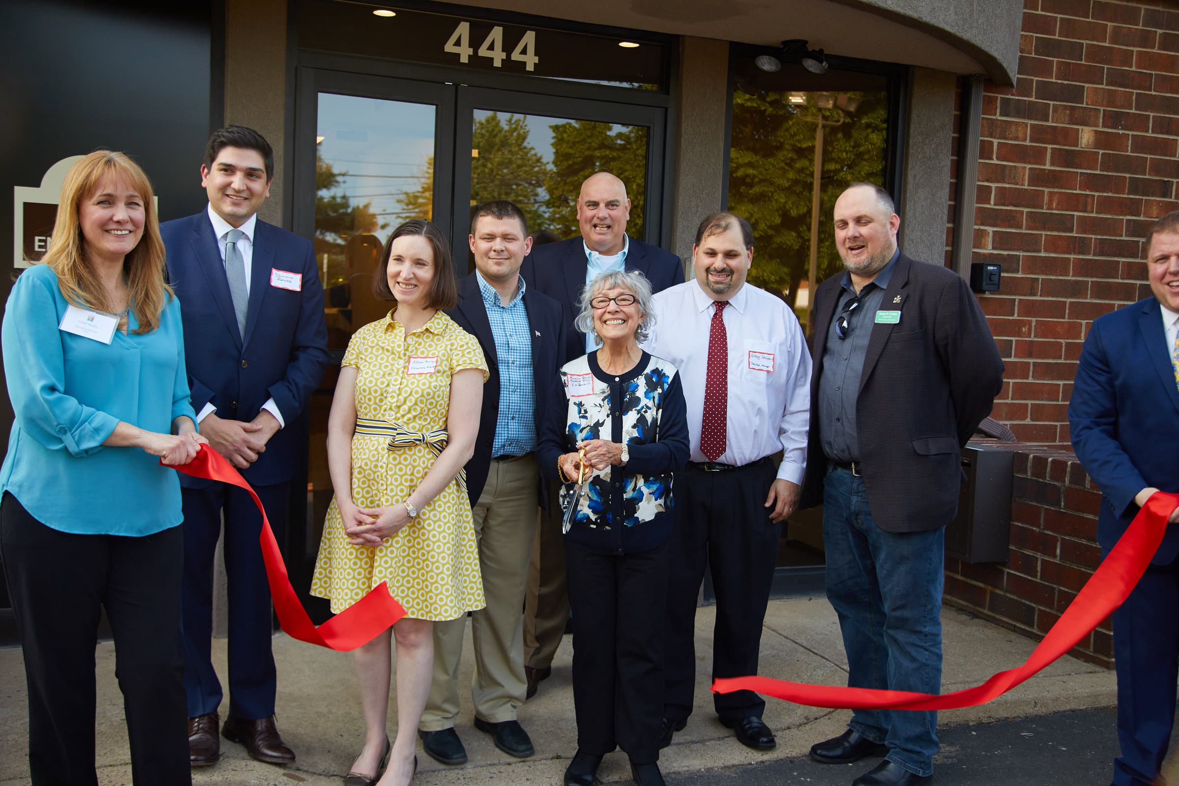 Ribbon-cutting event photography