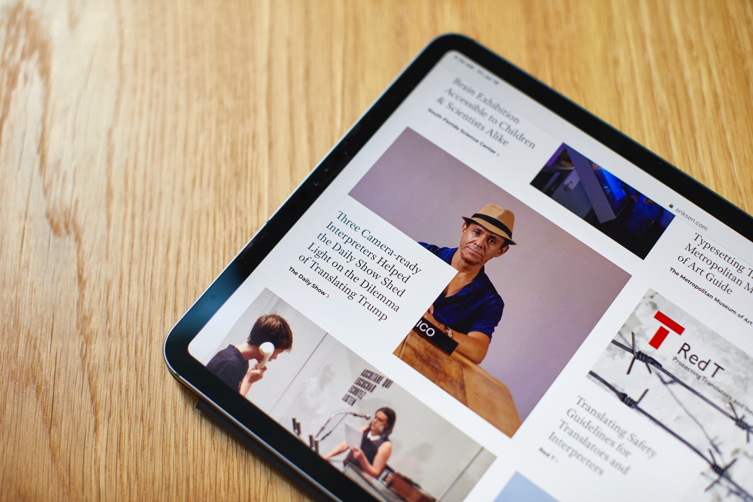 Website design for Eriksen Translations