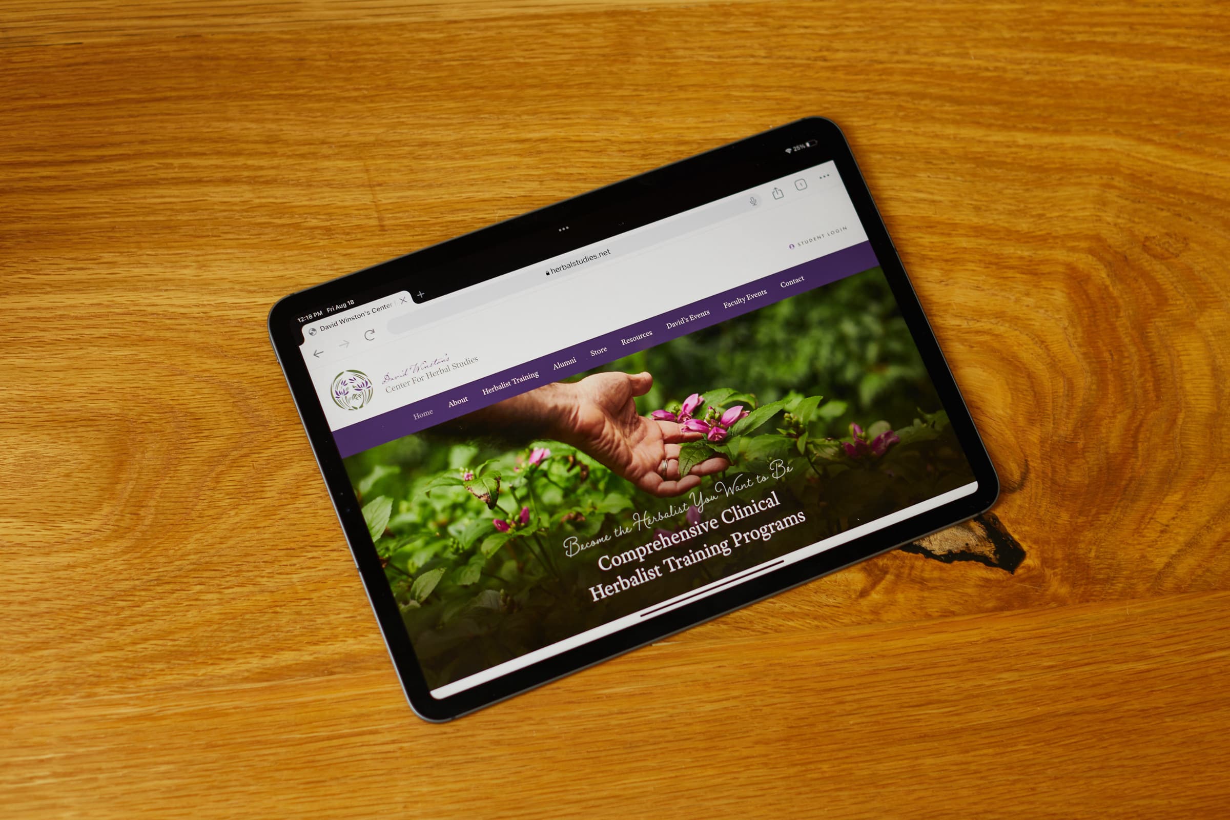 Responsive education platform and photography for David Winston