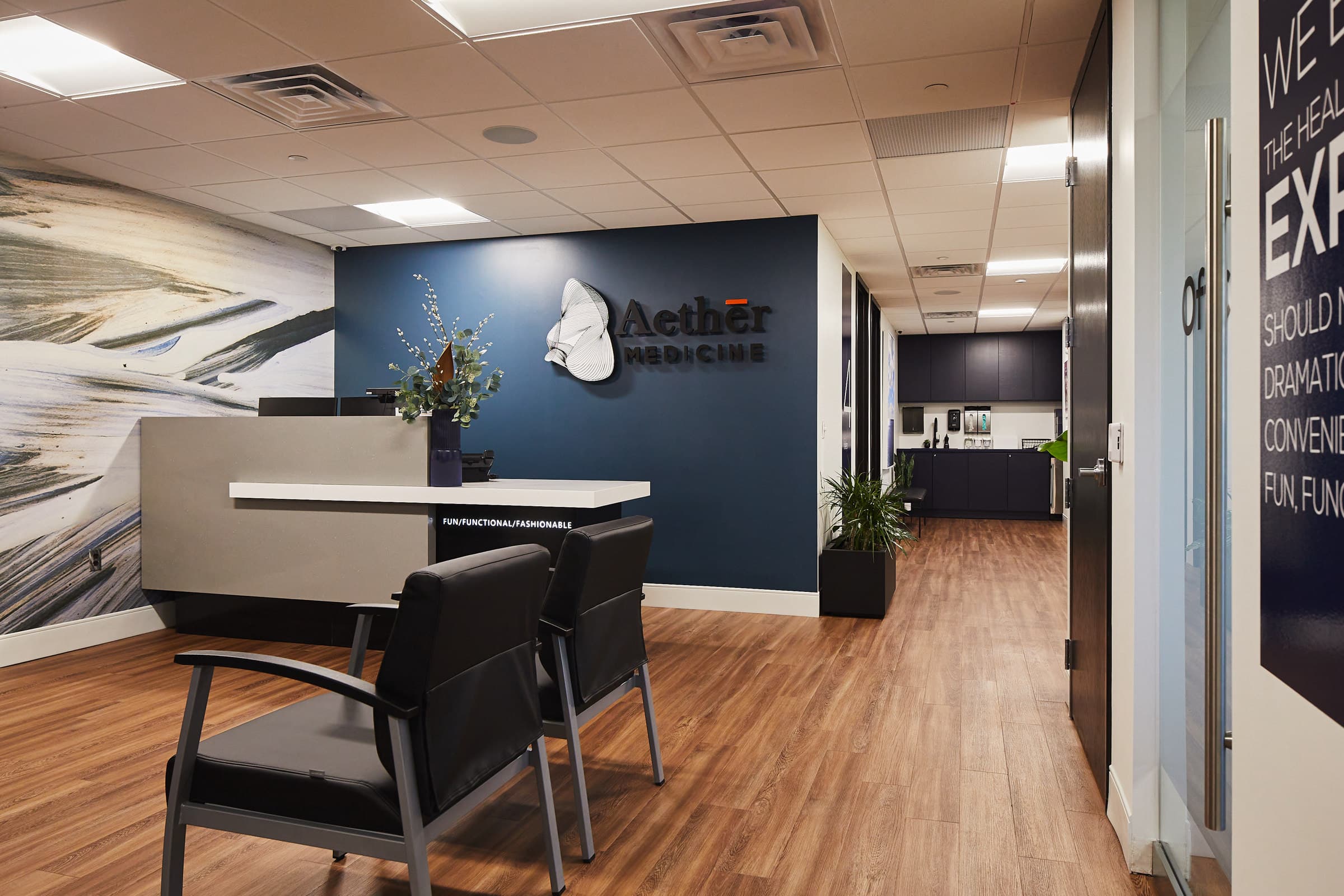 Location photography for their pain management client