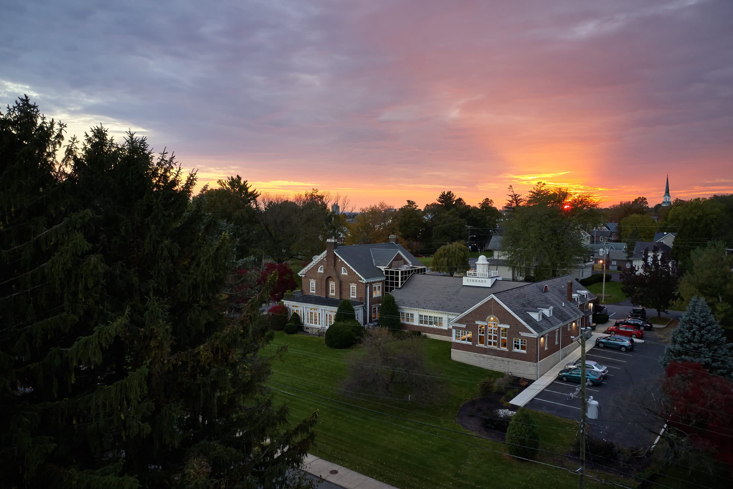 Aerial photography for Memorial Library of Nazareth