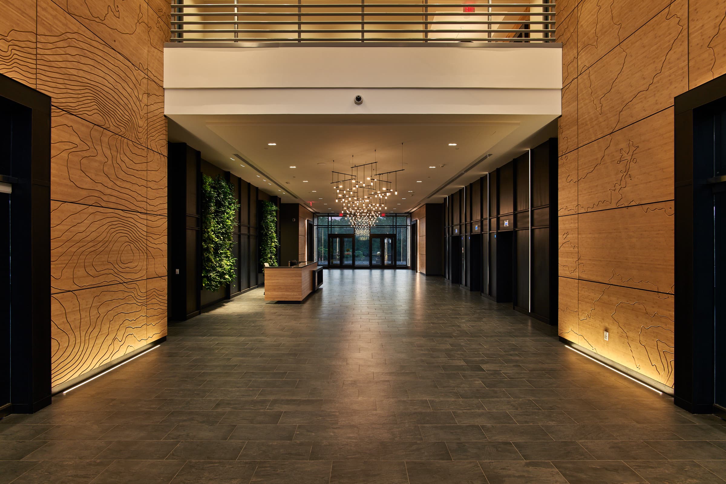 Location photography in lobby of 615 Waterfront Drive