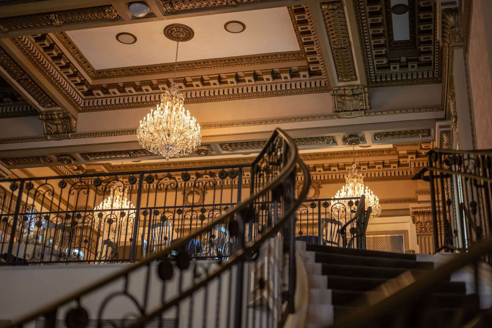 View looking up the staircase at Vault 634