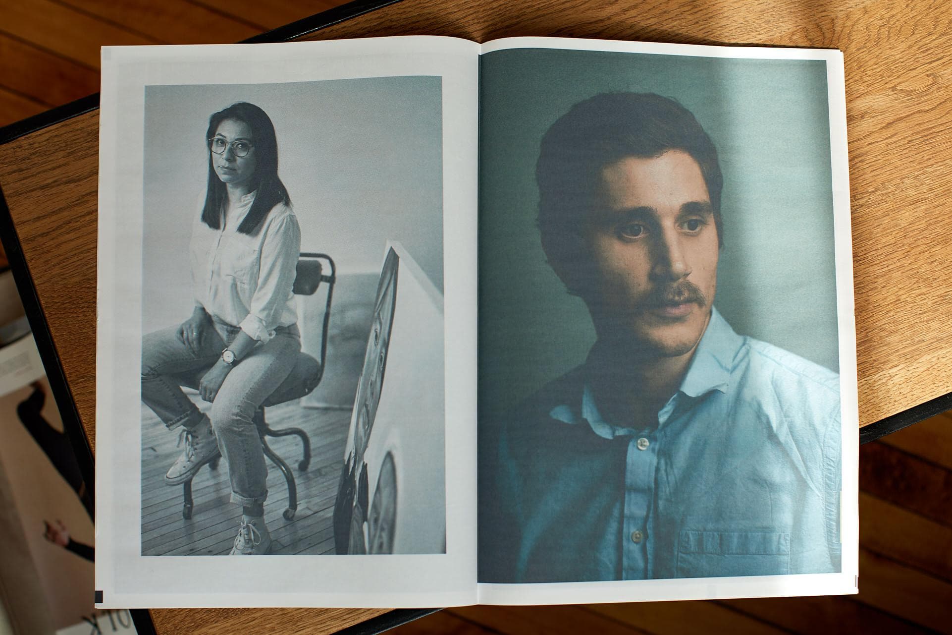 Images from the custom newspaper leavebehind