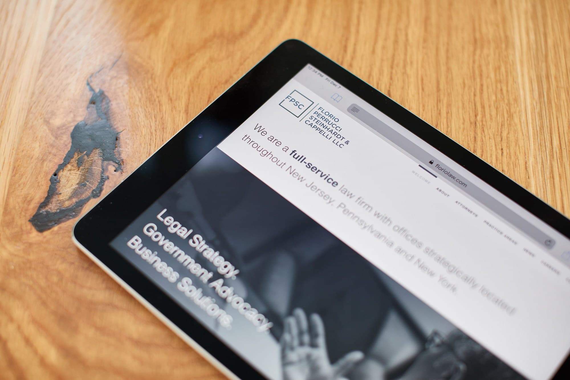 New Website & Photography for Tri-state Area Law Firm