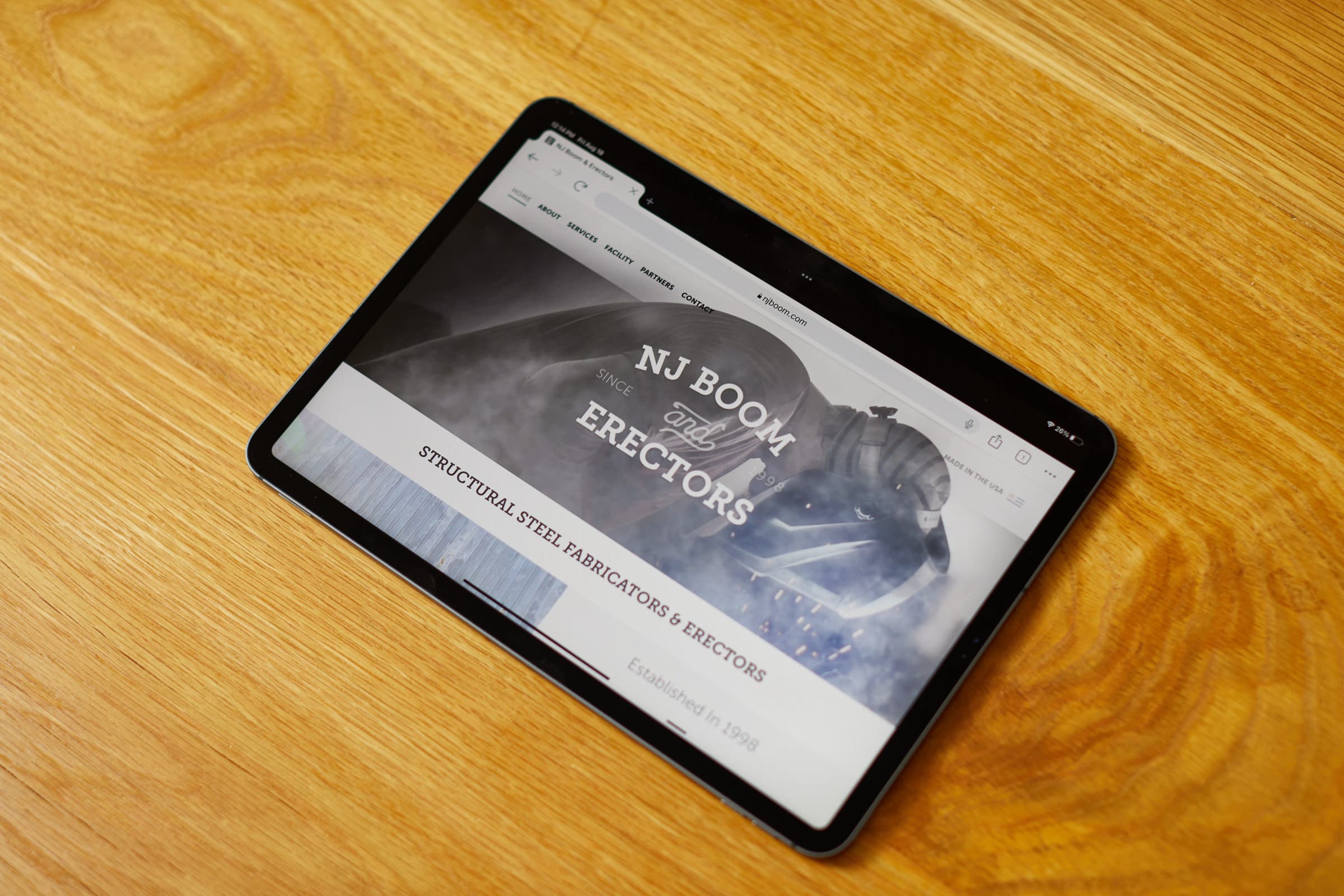 Responsive website design, photography, and branding for NJ Boom & Erectors