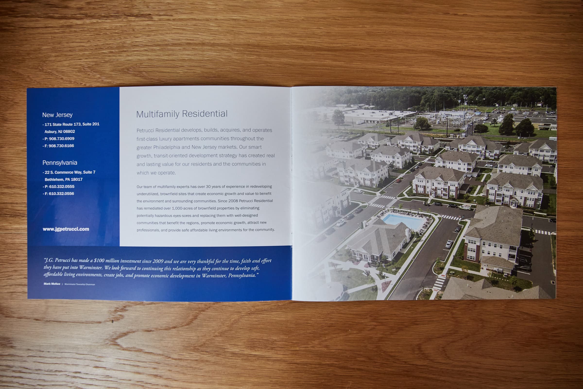 Print design for Petrucci Residential