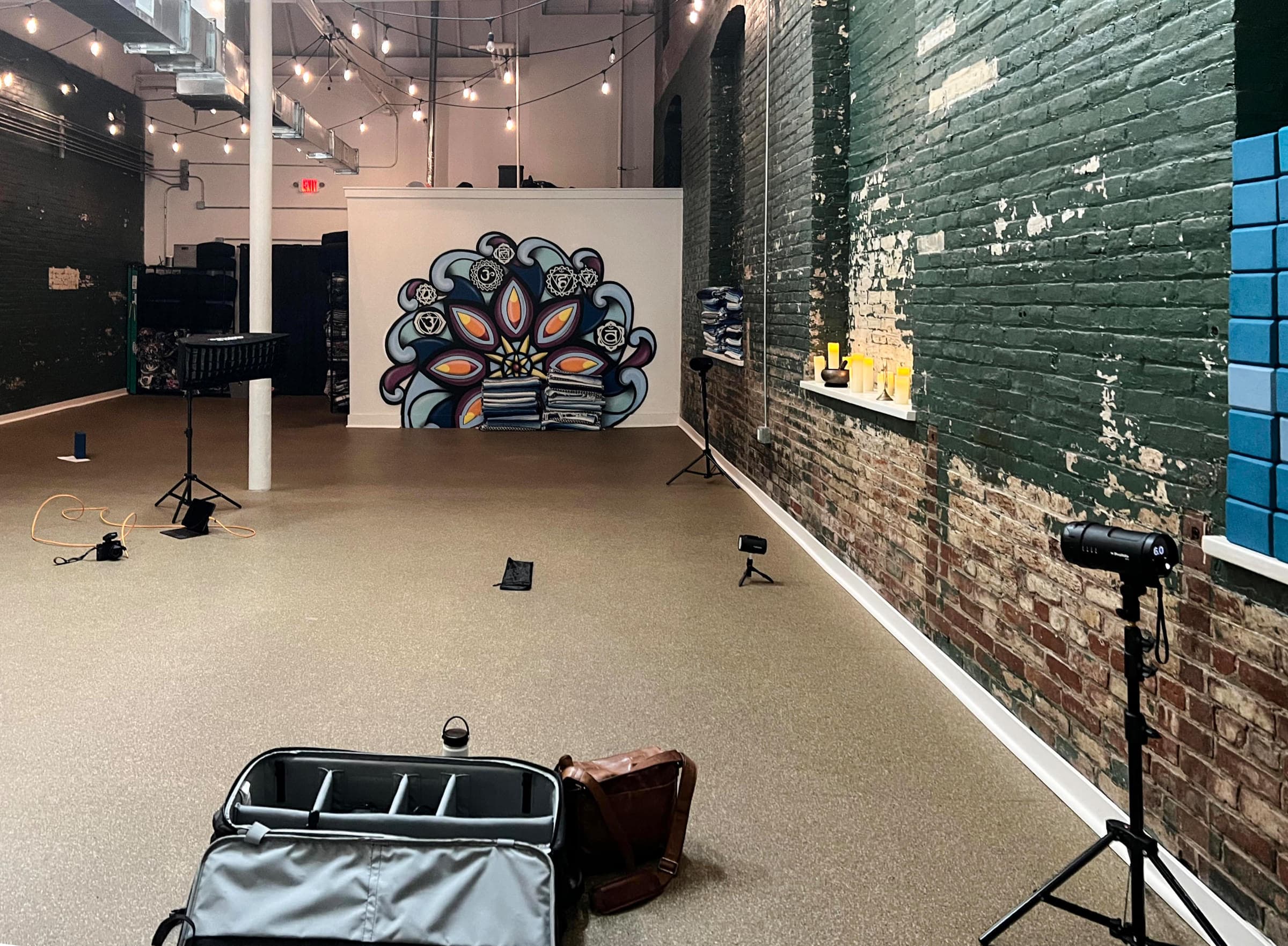A look at our four light setup