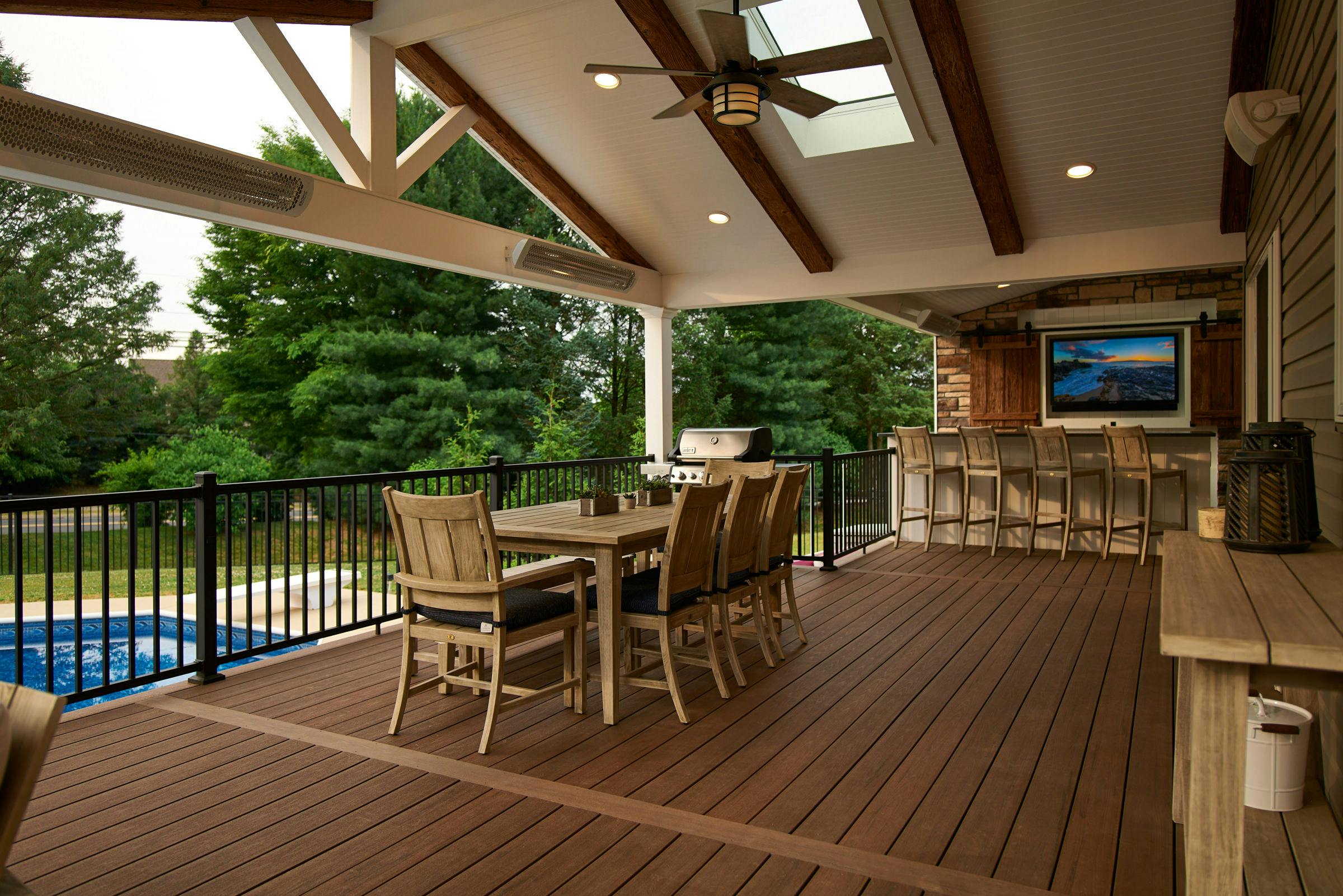 Outdoor living space photography