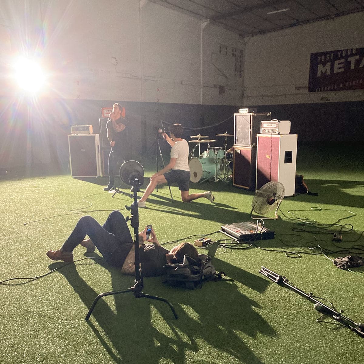 Behind the scenes