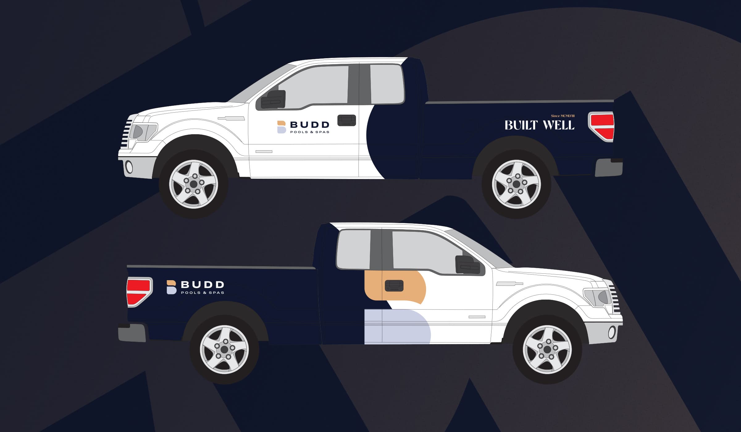 Vehicle wrap graphic design