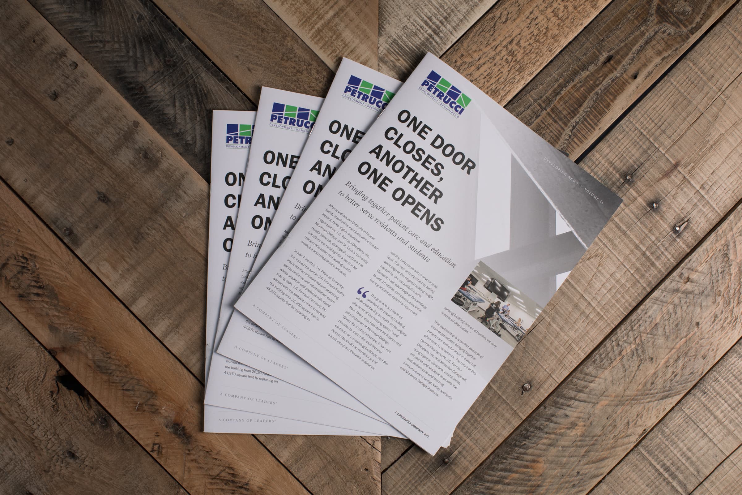 Magazine-style newsletter design